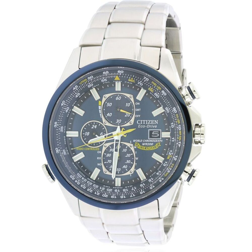 Citizen Eco-Drive Blue Angels Chronograph Atomic Mens Watch